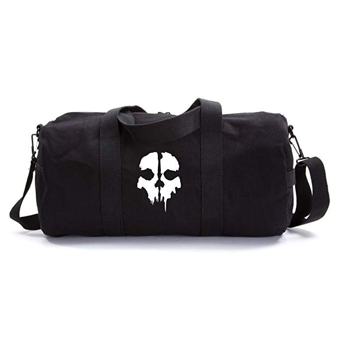 Call of Duty Ghost Skull Logo Army Sport Heavyweight Canvas Duffel Bag