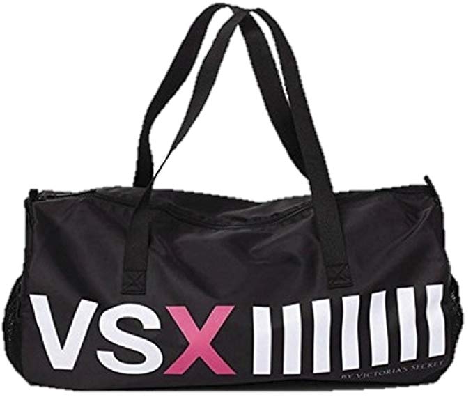 Victoria's Secret VSX Sport Duffle Travel Bag Black