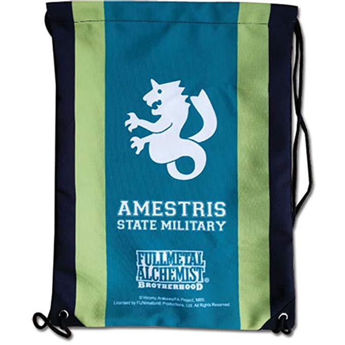 Fullmetal Alchemist Brotherhood Amestris Anime Drawstring Backpack