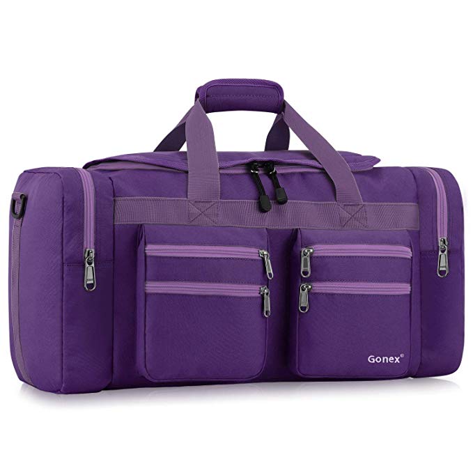 Gonex 45L Travel Duffel, Gym Sports Luggage Bag Water-Resistant Many Pockets