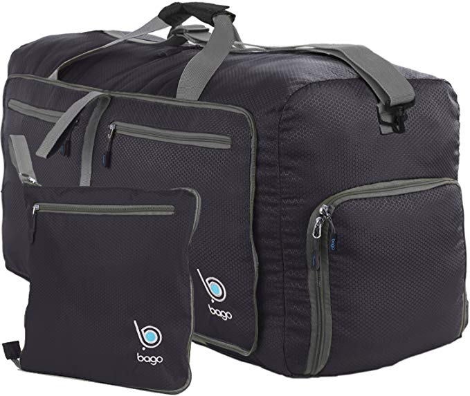 Bago 23’’ Duffle Bag for Men & Women - 60L Packable Travel Duffel Bags - Carry On & Gym