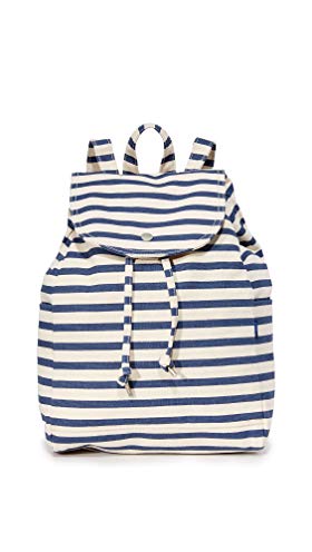 BAGGU Women's Drawstring Backpack, Sailor Stripe, One Size