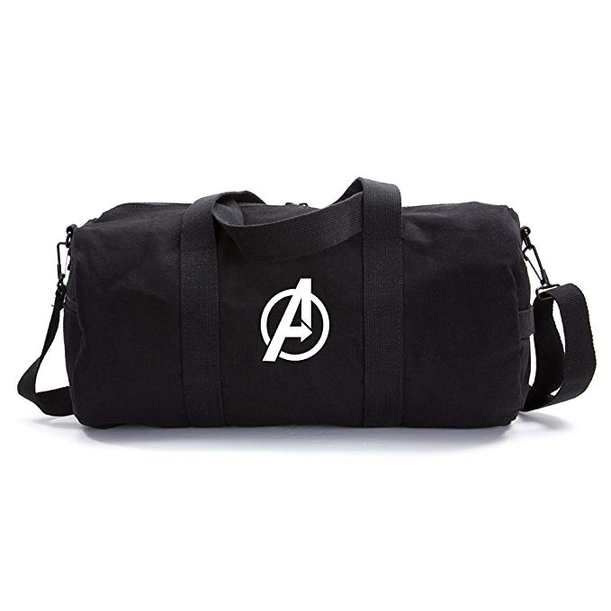 Marvel Superheroes The Avengers Logo Army Duffle Bag Travel Weekender Gym Duffel
