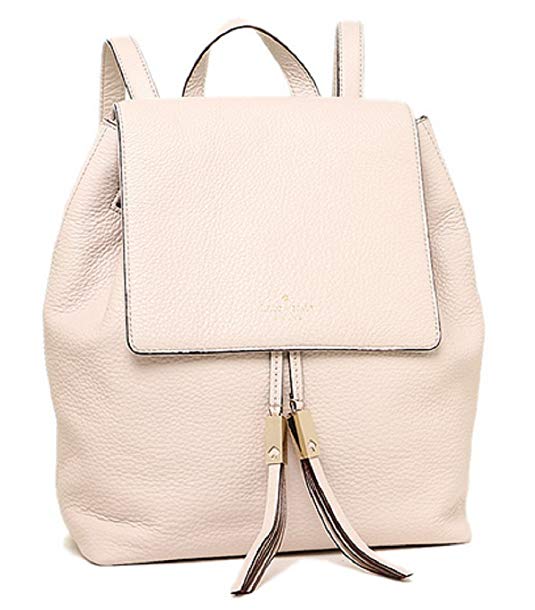 Kate Spade Wilder Grey Street Backpack Style with Drawstring in Pebbled Leather (pebble)