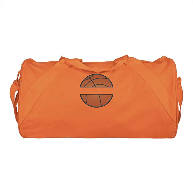 QUALITY Durable Name on a Basketball Name Design Duffel Bag Personalized Embroidered