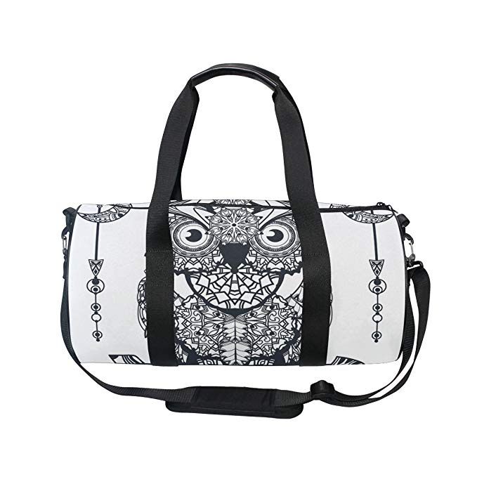 Cooper girl Ethnic Bohemian Tribal Owl Duffels Bag Travel Sport Gym Bag