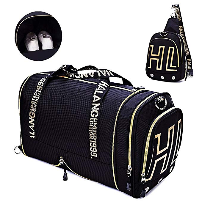 Gym Bags Weekender Bag with Shoes Compartment Carry on Travel Tote