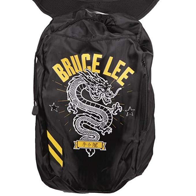 Bruce Lee Family Company Dragon Drawstring Backpack One Size Black