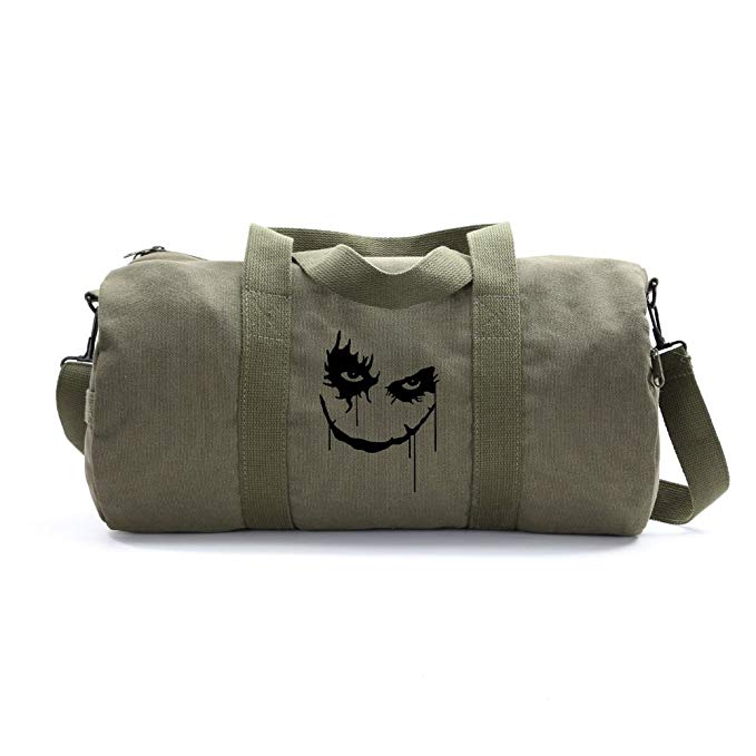 The Joker Face Army Sport Heavyweight Canvas Duffel Bag