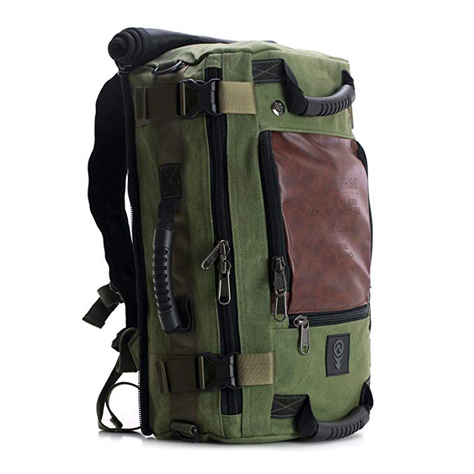 SOVRN Republic Canvas Material Duffel Bag Backpack 30L Sovrn Drifter, Olive