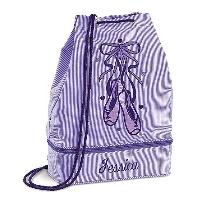 Personalized Kids Purple Ballet Bag, 16