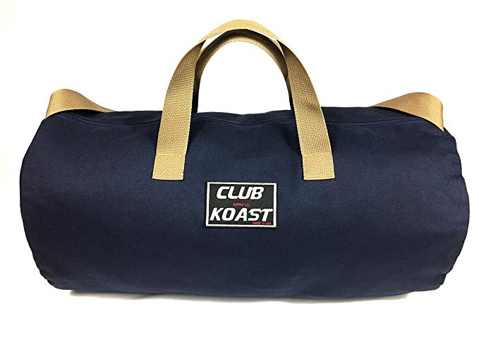 Club Koast Weekender Canvas Duffel Bag. Simple Version for Gym, Sports, Active, Travel, Heavy Duty (Made in USA)