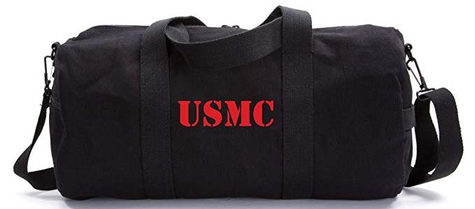 USMC United States Marine Corps Text Army Sport Heavyweight Canvas Duffel Bag Review