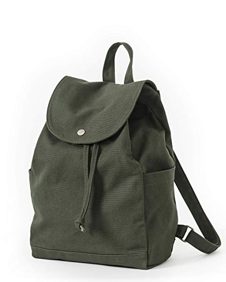 BAGGU Canvas Backpack, Durable and Stylish Simple Canvas Satchel for Daily Essentials