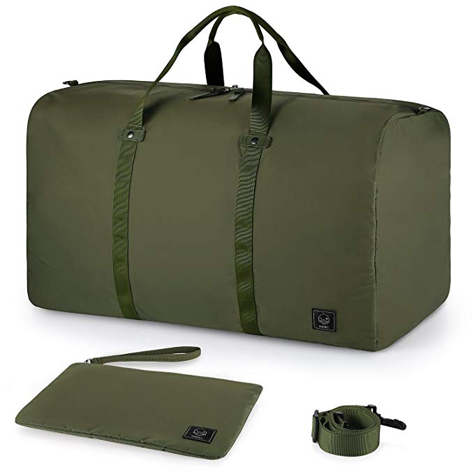 GAGAKU 80L Foldable Travel Duffel Bag Packable Lightweight Duffle Large ...